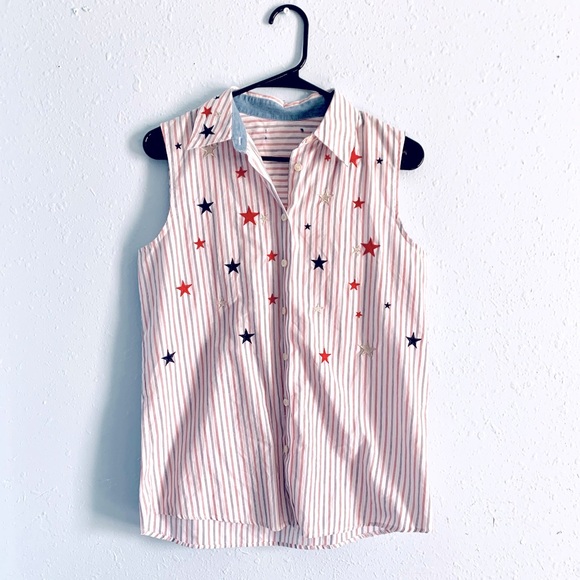 Tops - Vintage patriotic star tank